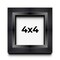 4x4 Modern Shadow Box 1.5" Depth Picture Frame with UV-Resistant Acrylic & Acid Free Backing, Available in 3 Finishes - Black, Silver, White